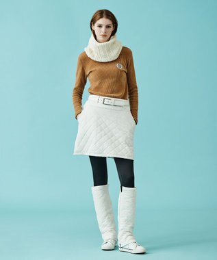 23区GOLF ギフトにも最適！【WOMEN】ニット ネックウォーマー ホワイト系