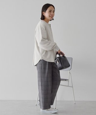 AMERICAN HOLIC ソフトタッチヘンリーネックプルオーバー Gray