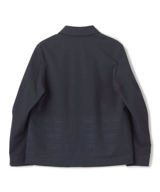 JOSEPH HOMME レボソエンブロイダリー　ジップアップブルゾン ブラック系