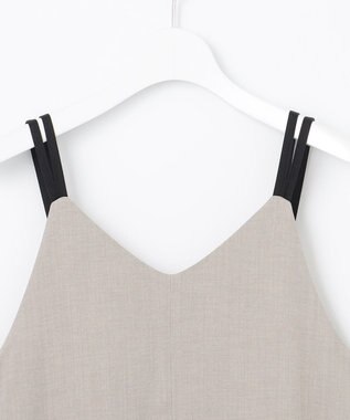 Feroux ダブルストラップキャミ ドレス ライトグレー系