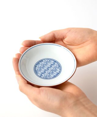たち吉 【たち吉】染付宝づくし小皿〈５枚〉波佐見焼 ホワイト×ブルー