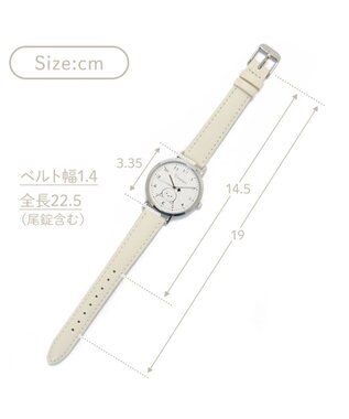 Mother garden しろたん 合皮 腕時計 《ホワイト/ブラック》 ホワイト