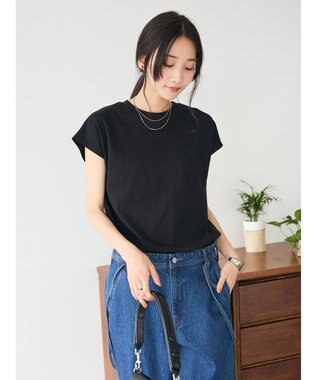 CRAFT STANDARD BOUTIQUE スムースフレンチスリーブプルオーバー Black