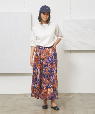 J.PRESS YORK STREET 【WOMEN】ツイストスリーブジャージ プルオーバー ホワイト系