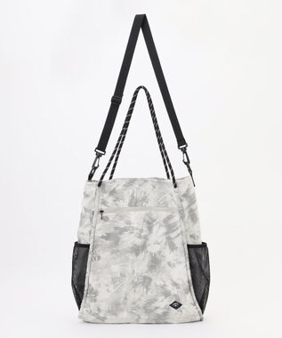 JOSEPH ABBOUD MOUNTAIN 【軽量/ECO撥水/ポケッタブル】エンボスプリント トートバッグ ライトグレー系5