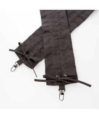 UNBILLION カシュカシュ cachecache / フリルショルダー付エコファー巾着バッグ ブラウン