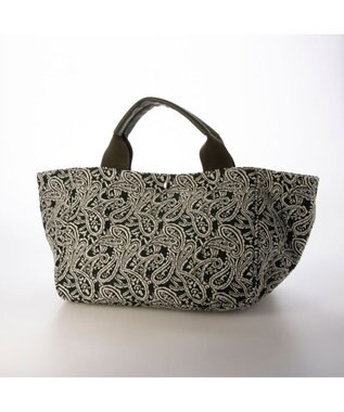 UNBILLION カシュカシュ cachecache / ペーズリー柄ジャガードトートバッグ グリーン