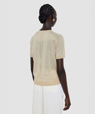 JOSEPH ルレックスニット　ショートスリーブニット Black / Gilt