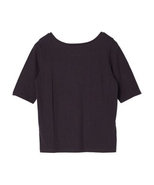 Green Parks 前後２ｗａｙリブ５分袖プルオーバー