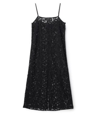 UNFILO レース キャミワンピース ブラック