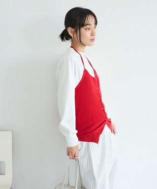 CRAFT STANDARD BOUTIQUE ホルターネックニットベスト Red