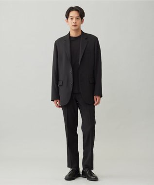 UNFILO MENS スマートストレッチ ジャケットインTEE ブラック