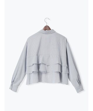 Te chichi ティアードフリルクロップトシャツ ネイビー