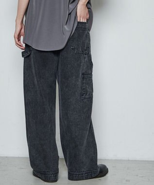 WEGO ルーズペインターパンツ ブラックその他