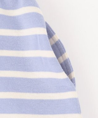 組曲 KIDS 【80-100㎝】ボーダー ワンピース サックスブルー系1