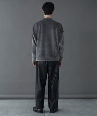 WEGO 【ユニセックス着用ITEM】マイクロシャギーワンポイントプルオーバー ダークグレー