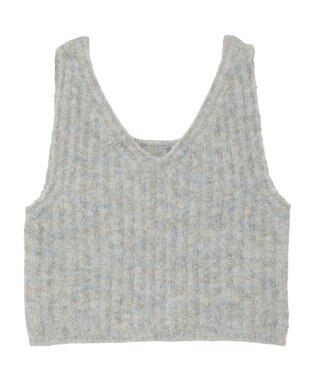 earth music&ecology ＭＩＸカラーブークレニットビスチェ Light Blue