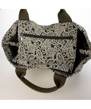 UNBILLION カシュカシュ cachecache / ペーズリー柄ジャガードトートバッグ グリーン