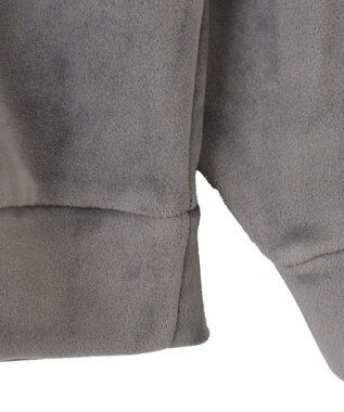 WEGO 【ユニセックス着用ITEM】マイクロシャギーワンポイントプルオーバー ダークグレー