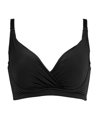 BRADELIS New York 【BRADELIS Me / ノンワイヤー・バストアップ】Perfumyブラ23S1 綿混素材で肌当たりの優しい補正ブラジャー バストにフィットしてラインが響きにくい ブラック