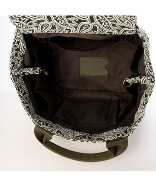 UNBILLION カシュカシュ cachecache / ペーズリー柄ジャガードトートバッグ グリーン