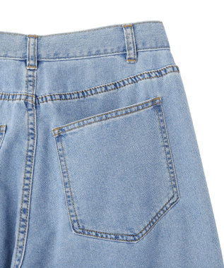 earth music&ecology タックバルーンデニム Light Indigo