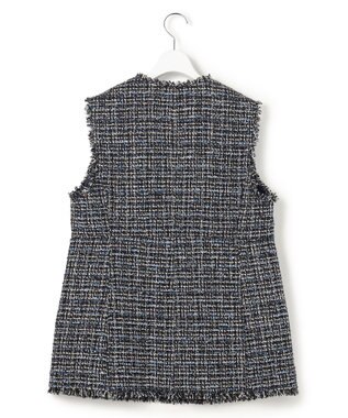 23区 【先行予約】GIOLICAツイード フォルム ジレ ネイビーミックス