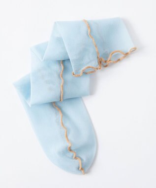 TRICOTE MELLOW TULLE HIGH SOCKS／メローチュールハイソックス 31L.BLUE