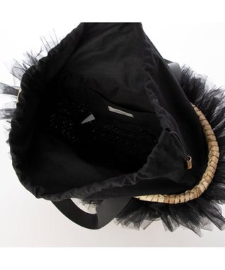 UNBILLION カカトゥ kakatoo / チュールフリンジカゴバッグ ブラック