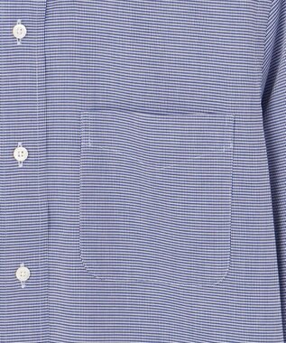 J.PRESS MEN 【PREMIUM PLEATS / 形態安定】PANAMAミニチェックシャツ/ B.D. ネイビー系3