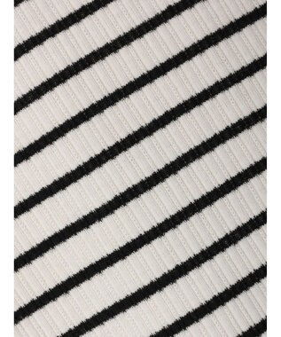 earth music&ecology チェーンリブハイネックプルオーバー Border