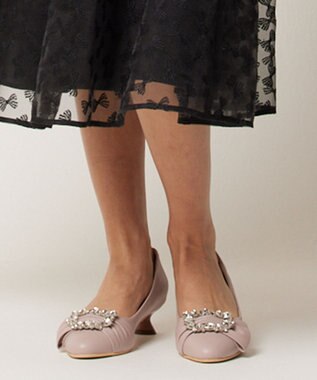 TOCCA 【WEB限定カラーあり】BIJOUX RIBBON PUMPS パンプス 【WEB限定】ラベンダー系