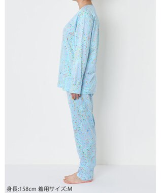 tsumori chisato SLEEP パジャマ　長袖　長ズボン  ルームウエア  綿100%　/ワコール　UDX549 メロン