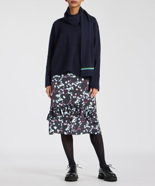Paul Smith 【オンラインショップ限定】Wetlands Floral スカート ブラック