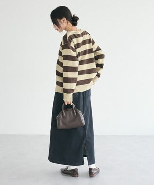 CRAFT STANDARD BOUTIQUE ヘンリーネックモールニットプルオーバー Khaki