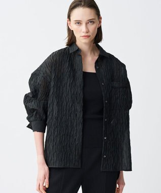 【佐藤晴美さん着用】シアー ジャガード シャツ