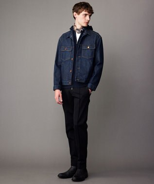 JOSEPH ABBOUD 【キングサイズ・2WAYストレッチ/洗える/JAPANファブリック/きれいめ】ストレッチ コンパクトジャージー パンツ ブラック系