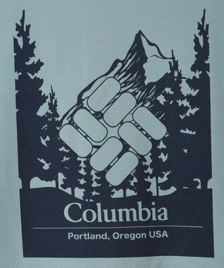 Columbia Columbia/ アーバンハイクグラフィックロングスリーブTシャツ /コロンビア Crushed Blue、 Logo Back Print