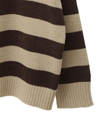 CRAFT STANDARD BOUTIQUE ヘンリーネックモールニットプルオーバー Khaki