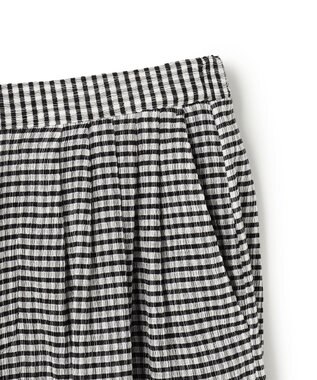uncrave 【ご好評につき追加生産】ギンガムチェック ワイドパンツ ブラック×ホワイト