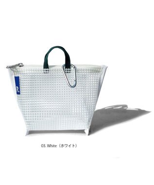 ROOTOTE 1170【カラビナ付きポーチ】RO.タイニールー.グラッシー-A 03：ホワイト