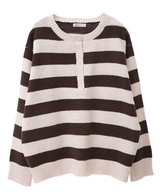 CRAFT STANDARD BOUTIQUE ヘンリーネックモールニットプルオーバー Pink