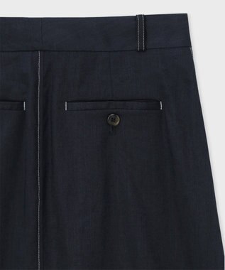 Paul Smith レーヨンリネン マーメイド スカート ネイビー