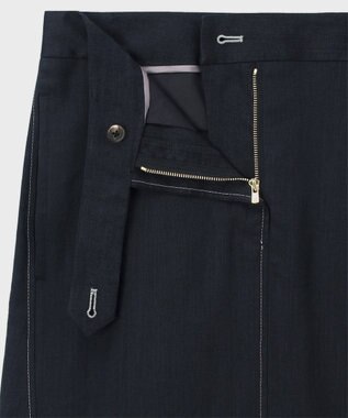Paul Smith レーヨンリネン マーメイド スカート ネイビー