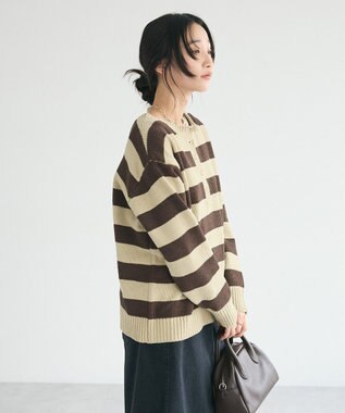 CRAFT STANDARD BOUTIQUE ヘンリーネックモールニットプルオーバー Khaki