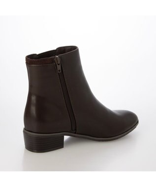 ing <Pitti>サイドゴアショートブーツ ダークブラウン