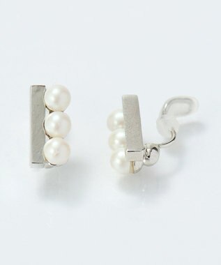 Phoebe <オンワード限定セット>パール&バーライトフィットイヤリング×クラッシービジューカチューシャ シルバー シルバー