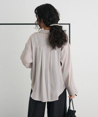 CRAFT STANDARD BOUTIQUE オーガンジーブラウス Gray