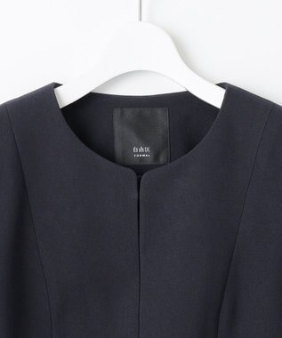 自由区 FORMAL 【お受験/セレモニーに】濃紺　洗える/衿取り外し　ワンピース+ジャケット ネイビー系