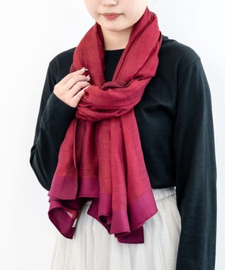 【未使用】kolor 幾何学模様 ストール シルク 未使用】kolor 幾何学模様 ストール シルク